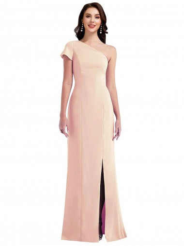 Acheter Trompette Crêpe Stretch Longue Formelles Robes demoiselle d'honneur / Robes de soirée / Robes de bal