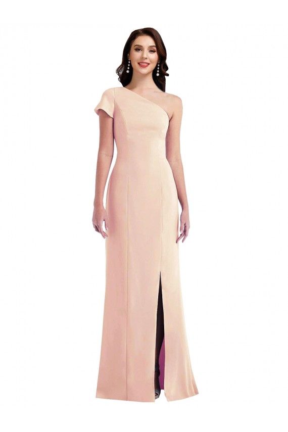 Acheter Trompette Crêpe Stretch Longue Formelles Robes demoiselle d'honneur / Robes de soirée / Robes de bal
