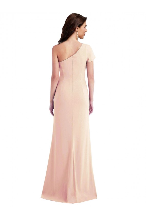 Acheter Trompette Crêpe Stretch Longue Formelles Robes demoiselle d'honneur / Robes de soirée / Robes de bal