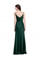 Acheter Vert Chasseur Fourreau Satiné Stretch Longue Formelles Robes demoiselle d'honneur / Robes de soirée / Robes de bal