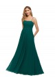 Acheter Vert Chasseur Trapèze Bretelles spaghetti Col Carré Mousseline Longue Robes demoiselle d'honneur