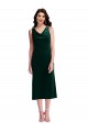 Acheter Vert foncé Fourreau midi Velours Stretch Courte Robes demoiselle d'honneur / Robes de bal / Robes de cocktail