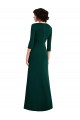 Acheter Vert foncé Trompette Col V Spandex Longue Formelles Robes demoiselle d'honneur / Robes de soirée / Robes de bal