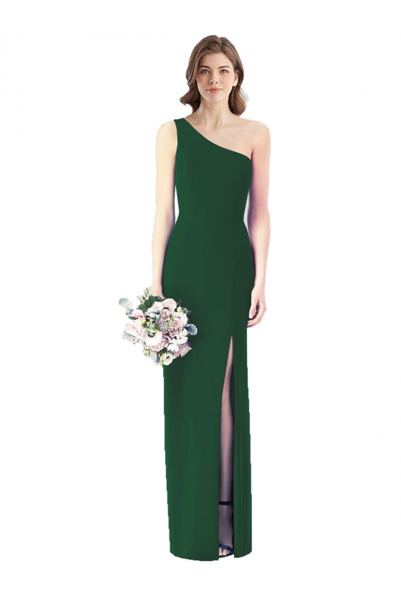 Acheter Vert foncé Trompette Mousseline Longue Robes demoiselle d'honneur