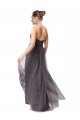 Acheter Vintage Rose Trapèze Tulle Longue Robes demoiselle d'honneur